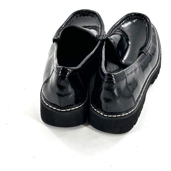 Donald J. Pliner Glossy Black Loafers - Picture 4 of 7